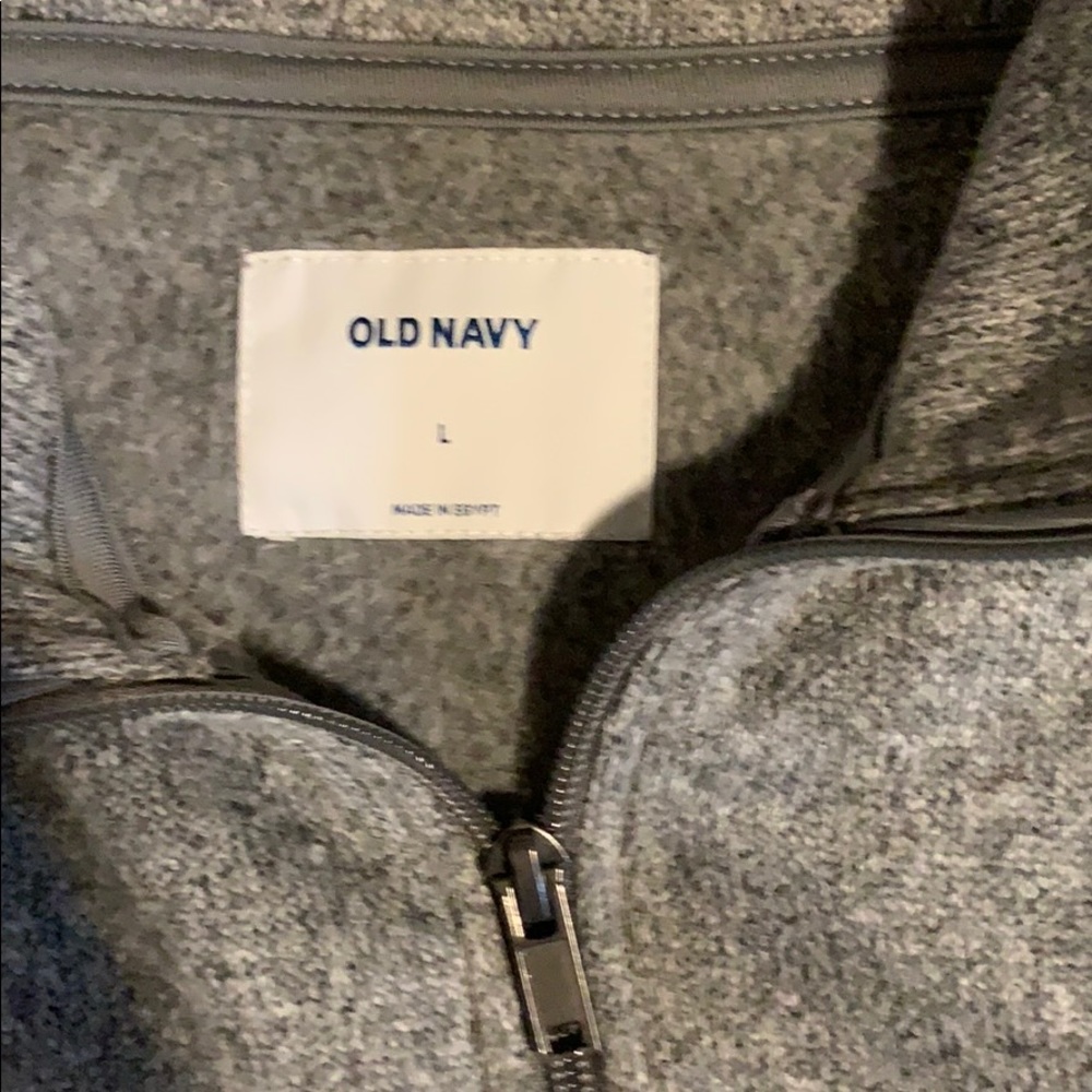 Old navy gray quarter zip - Picture 3 of 3